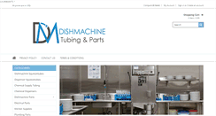 Desktop Screenshot of dishmachinetubingandparts.com