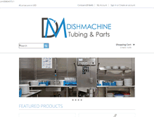 Tablet Screenshot of dishmachinetubingandparts.com